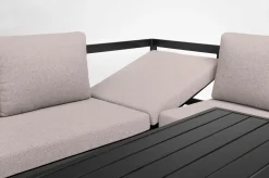 KETTLER Ocean Dining-Lounge Exklusivmodell, anthrazit/taupe, 220 x 200 cm, inkl. Kissen, 0320831-7000