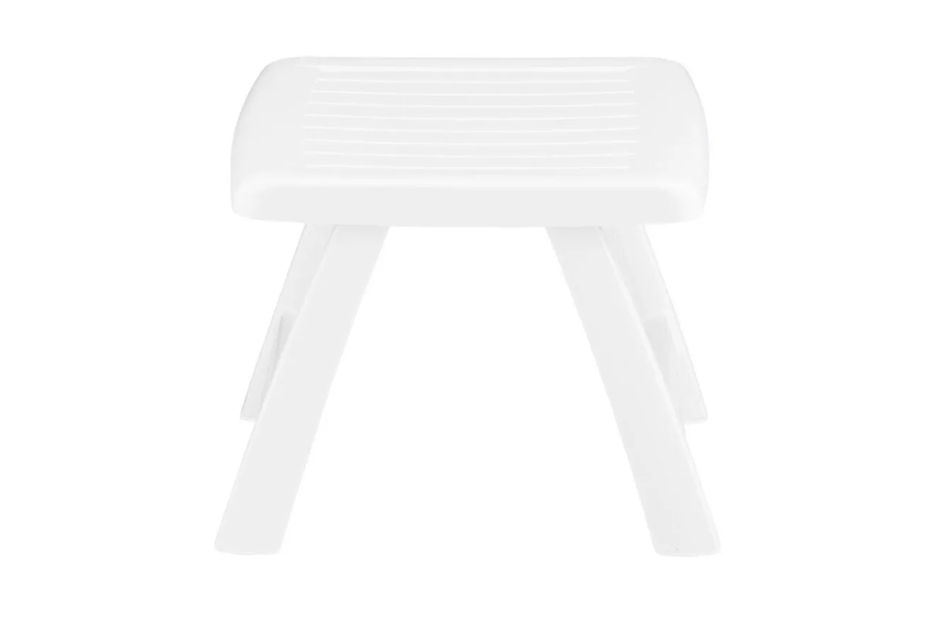 KETTLER Roma Hocker, weiß, Kunststoff, 48 x 46 x 38 cm, 01038-000