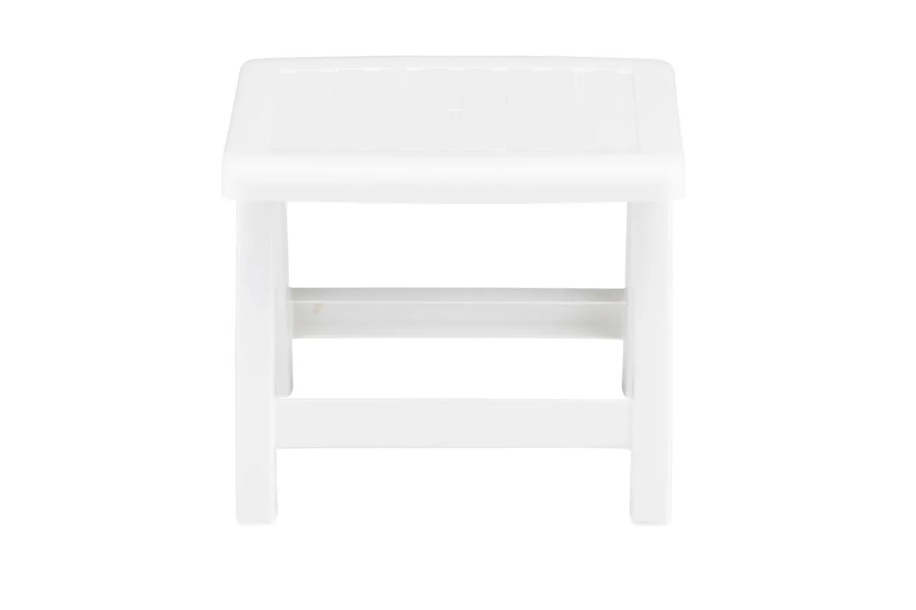 KETTLER Roma Hocker, weiß, Kunststoff, 48 x 46 x 38 cm, 01038-000