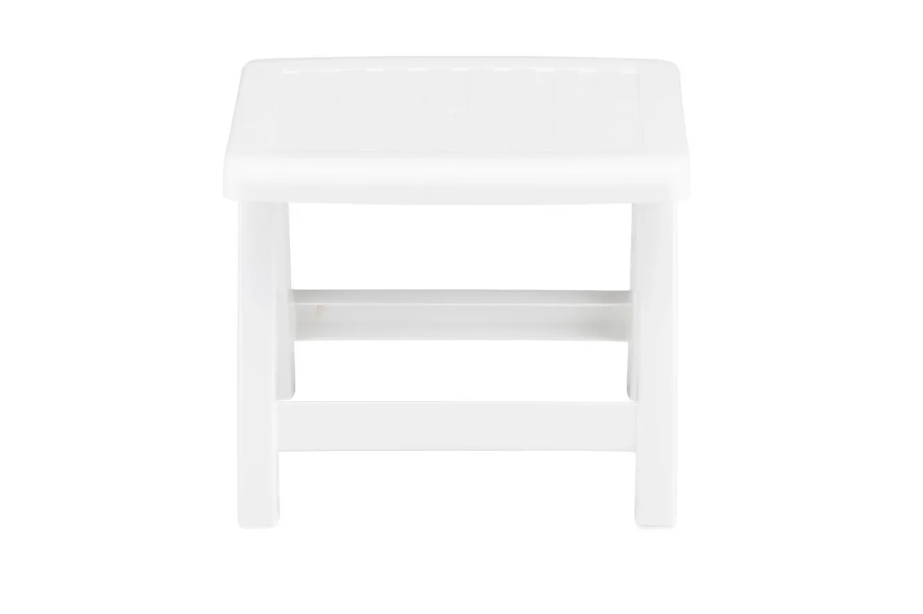 KETTLER Roma Hocker, weiß, Kunststoff, 48 x 46 x 38 cm, 01038-000