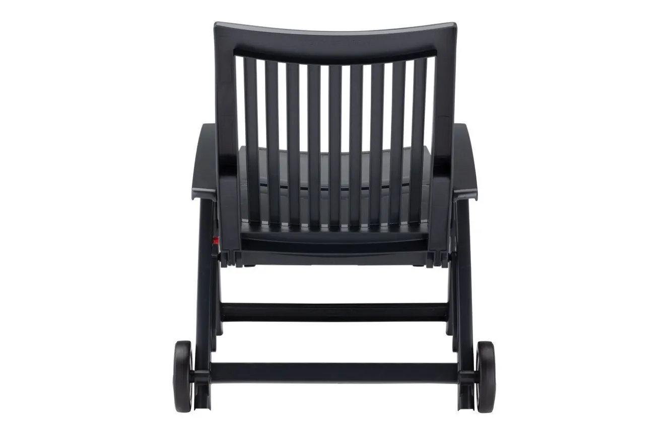 KETTLER Roma Rollliege, anthrazit, Kunststoff, 185 x 71 x 40,5 cm, 01638-700