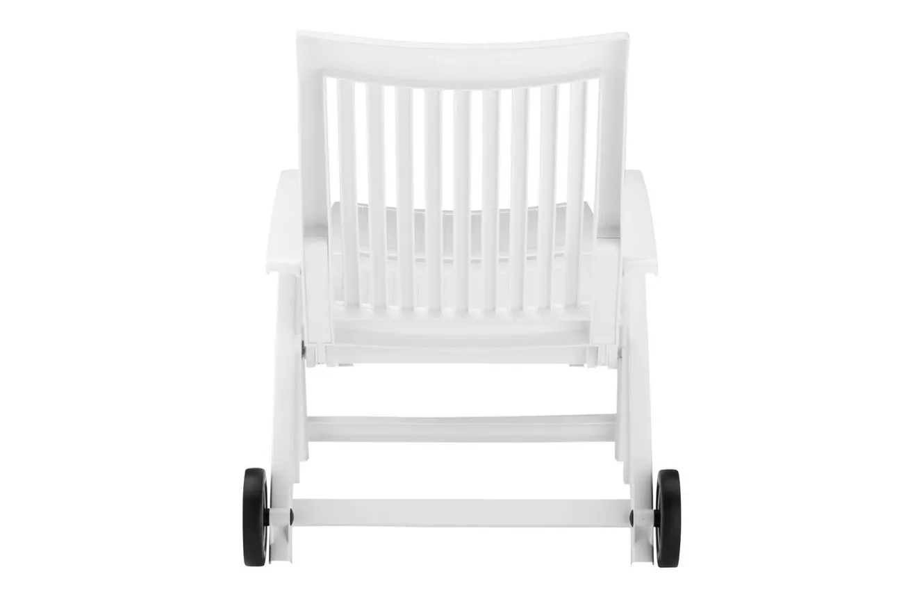 KETTLER Roma Rollliege, weiß, Kunststoff, 185 x 71 x 40,5 cm, 01638-000