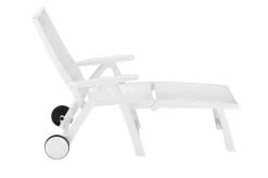 KETTLER Roma Rollliege, weiß, Kunststoff, 185 x 71 x 40,5 cm, 01638-000