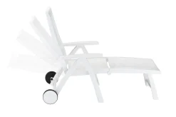 KETTLER Roma Rollliege, weiß, Kunststoff, 185 x 71 x 40,5 cm, 01638-000