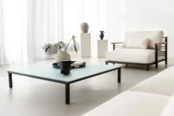 LIVING ZONE Dorina Plus Gartenlounge, grau/anthrazit, Alu/Holzoptik, wetterbeständig, UV-beständig, inkl. Kissen