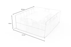 OUTFLEXX Abdeckhaube für Garten-Essgruppen, schwarz, Ripstop-Gewebe/Polyester, 252 x 212 x 92 cm, wasserabweisend, UV-Schutz