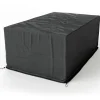 OUTFLEXX Abdeckhaube für Garten-Essgruppen, schwarz, Ripstop-Gewebe/Polyester, 202 x 124 x 83 cm, wasserabweisend, UV-Schutz