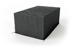 OUTFLEXX Abdeckhaube für Garten-Essgruppen, schwarz, Ripstop-Gewebe/Polyester, 202 x 124 x 83 cm, wasserabweisend, UV-Schutz