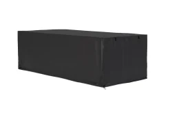 OUTFLEXX Abdeckhaube für Garten-Essgruppen, schwarz, Ripstop-Gewebe/Polyester, 282 x 124 x 83 cm, wasserabweisend, UV-Schutz