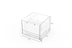 OUTFLEXX Abdeckhaube für Gartenlounges, schwarz, Ripstop-Gewebe/Polyester, 92 x 87 x 68 cm, wasserabweisend, UV-Schutz