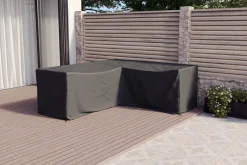 OUTFLEXX Abdeckhaube für Gartenlounges, schwarz, Ripstop-Gewebe/Polyester, 225 x 80 x 80 cm, wasserabweisend, UV-Schutz
