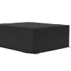 OUTFLEXX Abdeckhaube für Gartenlounge, schwarz, Polyester, TPU 420D Ripstop-Gewebe, 270 x 270 x 63 cm, mit Kordelzug