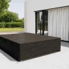 OUTFLEXX Abdeckhaube für Gartenlounges, schwarz, Ripstop-Gewebe/Polyester, 440 x 230 x 70 cm, wasserabweisend, UV-Schutz