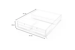 OUTFLEXX Abdeckhaube für Gartenlounges, schwarz, Ripstop-Gewebe/Polyester, 161 x 151 x 63 cm, wasserabweisend, UV-Schutz