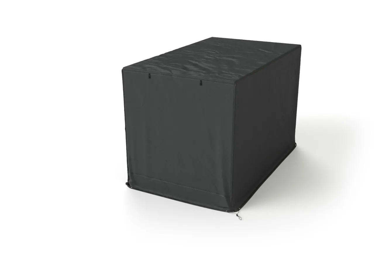 OUTFLEXX Abdeckhaube für Hollywoodschaukel, schwarz, Ripstop-Gewebe/Polyester, 252 x 152 x 162 cm, wasserabweisend, mit Reißverschluss, UV-Schutz