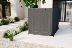OUTFLEXX Abdeckhaube für Hollywoodschaukel, schwarz, Ripstop-Gewebe/Polyester, 252 x 152 x 162 cm, wasserabweisend, mit Reißverschluss, UV-Schutz