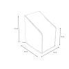 OUTFLEXX Abdeckhaube für Stapelstühle, schwarz, Polyester, TPU 420D Ripstop-Gewebe, 75 x 95 x 80/120 cm, mit Kordelzug