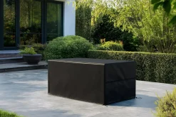 OUTFLEXX Abdeckhaube für Tische, schwarz, Polyester, TPU 420D Ripstop-Gewebe, 222 x 122 x 74 cm, mit Kordelzug