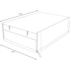 OUTFLEXX Abdeckhaube, schwarz, Polyester, TPU 420D Ripstop-Gewebe, 97 x 67 x 28 cm, mit Kordelzug