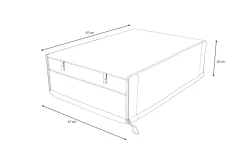 OUTFLEXX Abdeckhaube, schwarz, Polyester, TPU 420D Ripstop-Gewebe, 97 x 67 x 28 cm, mit Kordelzug