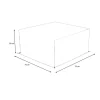 OUTFLEXX Abdeckhaube, schwarz, Polyester, TPU 420D Ripstop-Gewebe, 76 x 76 x 38 cm