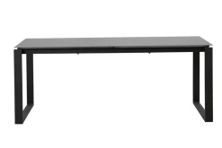 OUTFLEXX Alexander Ausziehtisch, mattgrau, Alu, 206/266x100x74 cm, ausziehbare Tischplatte