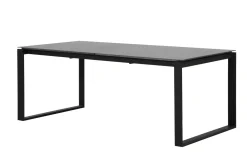 OUTFLEXX Alexander Ausziehtisch, mattgrau, Alu, 206/266x100x74 cm, ausziehbare Tischplatte