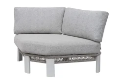 OUTFLEXX Altea Gartenlounge für 5 Personen, grau, Alu/Rope/Polyester, inkl. Tisch