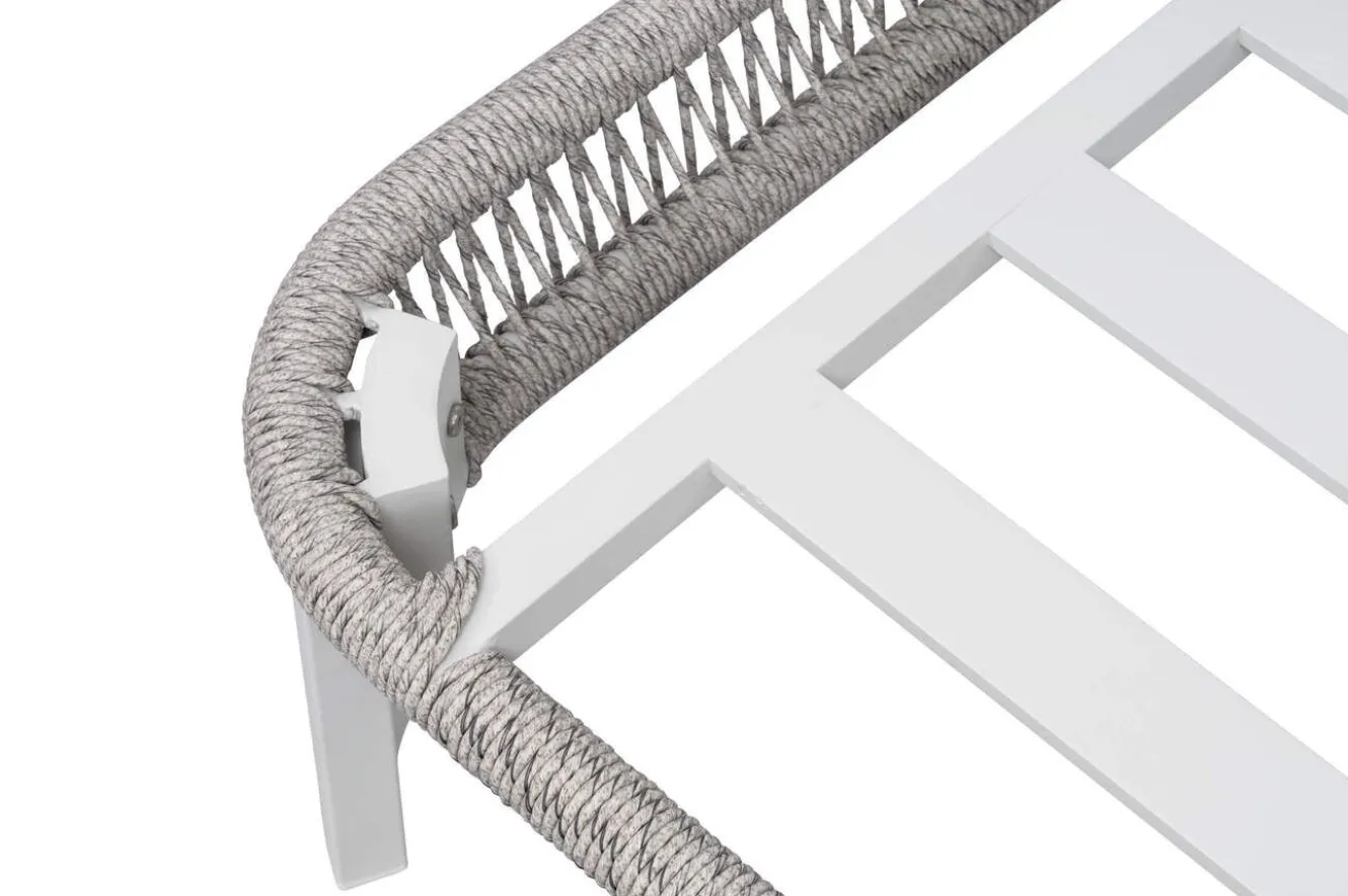 OUTFLEXX Altea Gartenlounge für 5 Personen, grau, Alu/Rope/Polyester, inkl. Tisch