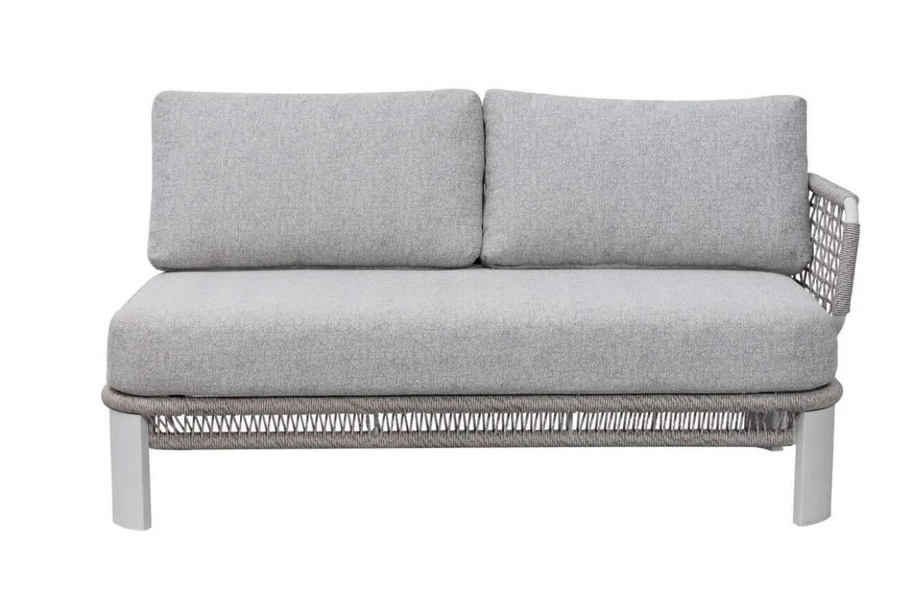 OUTFLEXX Altea Gartenlounge für 5 Personen, grau, Alu/Rope/Polyester, inkl. Tisch