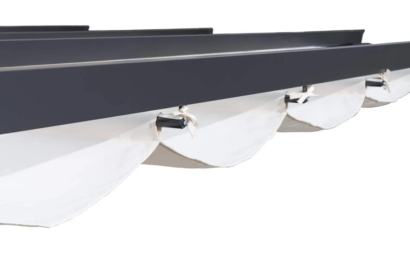 OUTFLEXX Antalya Ersatzdach für Pergola, creme, Polyester mit PA-Beschichtung, UV30+, passend für Pergola 3x3 m