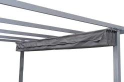 OUTFLEXX Antalya Ersatzdach für Pergola 4x4 m, anthrazit, Polyester, PA-beschichtet, UV30+, wasserabweisend
