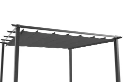 OUTFLEXX Antalya Ersatzdach für Pergola, anthrazit, Polyester mit PA-Beschichtung, UV30+, passend für Pergola 3x3 m