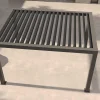 OUTFLEXX Antalya Lamellenpergola, schwarz, Alu pulverbeschichtet, 3 x 4 m, witterungsbeständig, verstellbares Lamellendach