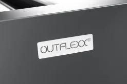 OUTFLEXX Antalya Lamellenpergola, schwarz, Alu pulverbeschichtet, 3 x 3 m, wetterfest, Lamellendach verstellbar