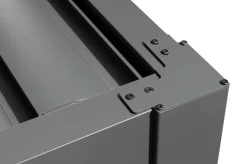 OUTFLEXX Antalya Lamellenpergola, schwarz, Alu pulverbeschichtet, 3 x 3 m, wetterfest, Lamellendach verstellbar