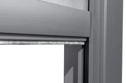OUTFLEXX Antalya Seitenrollo, schwarz, Aluminium und Textilene, 4 x 2,3 m, UV- und witterungsbeständig