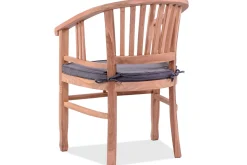 OUTFLEXX Armlehnensessel, natur, Teakholz, 61x60x84cm, inkl. Polster