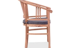 OUTFLEXX Armlehnensessel, natur, Teakholz, 61x60x84cm, inkl. Polster