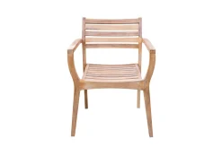 OUTFLEXX Armlehnensessel, stapelbar, Akazie FSC®-zertifiziert, 60x55x84cm