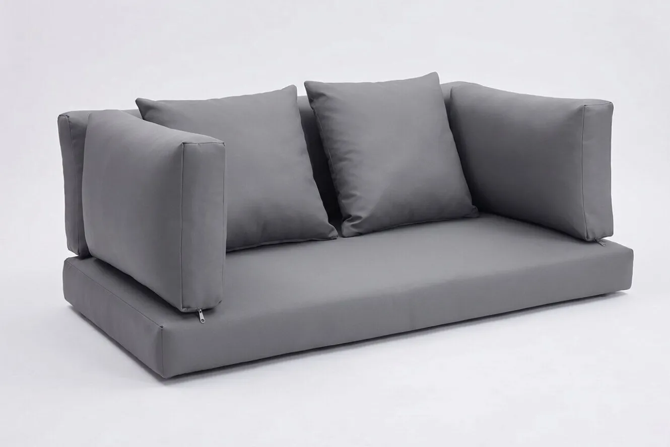 OUTFLEXX Auflagenset, 6-teilig, grau, für Zweisitzer-Sofa 2392-2 / 15734-2