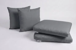 OUTFLEXX Auflagenset, 4-teilig, grau, für 2er Set Sessel 2035