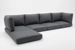 OUTFLEXX Auflagenset, 11-teilig, grau, für Lounge 18363 / 18370