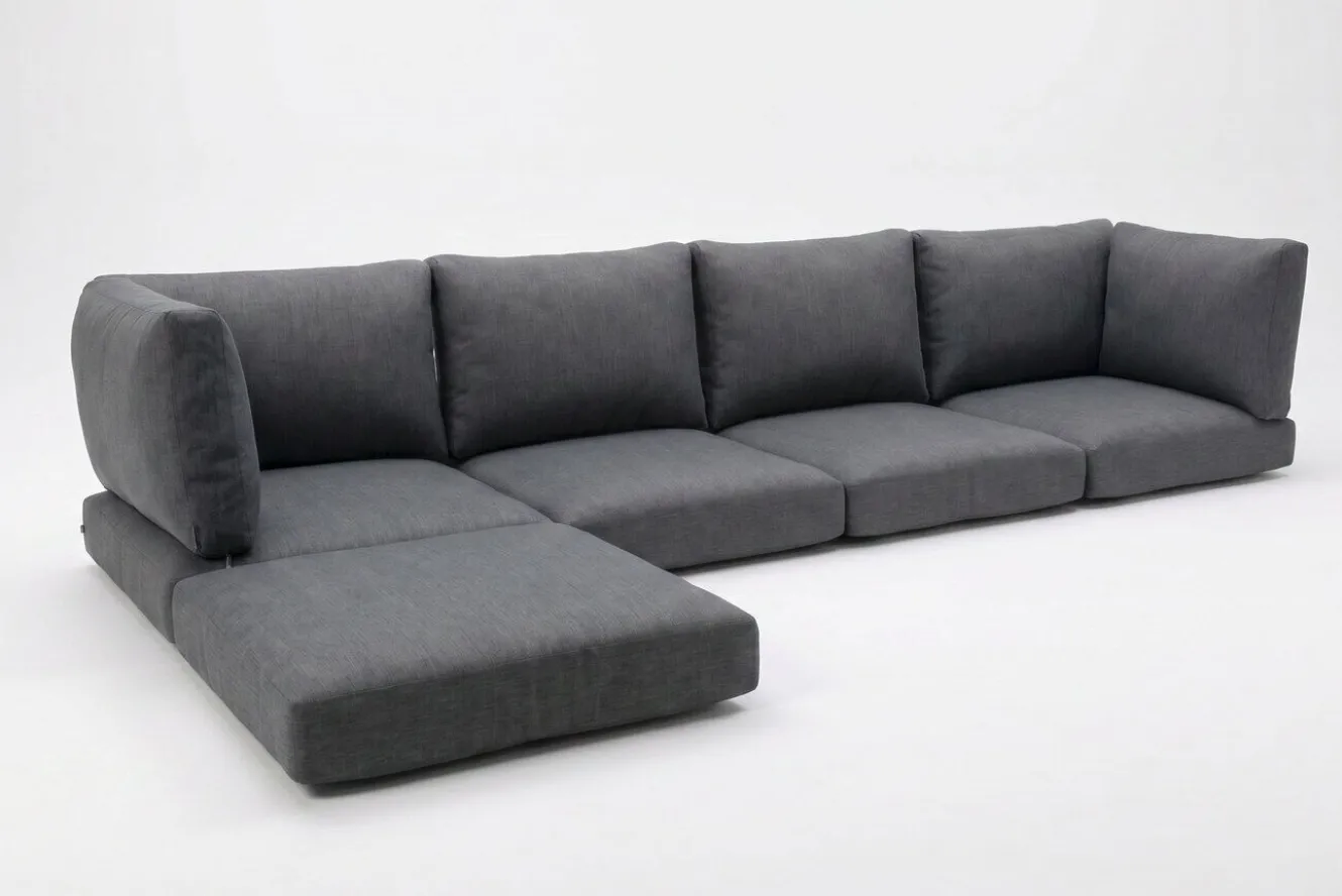 OUTFLEXX Auflagenset, 11-teilig, grau, für Lounge 18363 / 18370