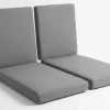 OUTFLEXX Auflagenset, 2-teilig, grau, für 2er Set Sonnenliegen 7761