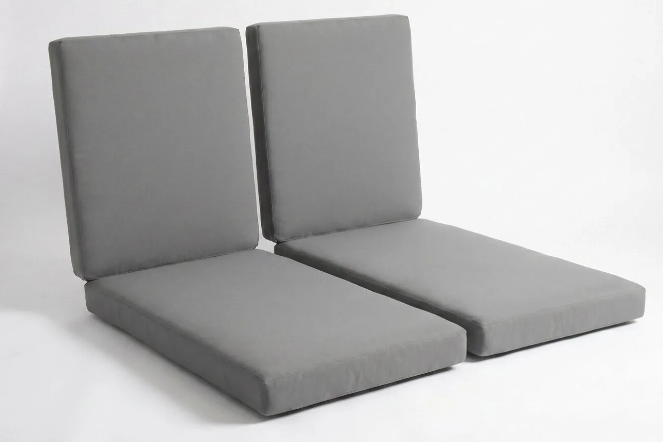 OUTFLEXX Auflagenset, 2-teilig, grau, für 2er Set Sonnenliegen 7761