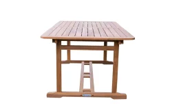 OUTFLEXX Ausziehtisch, natur, Akazie, 150/200 x 90 cm, Ausziehfunktion, FSC®-zertifiziertes Produkt