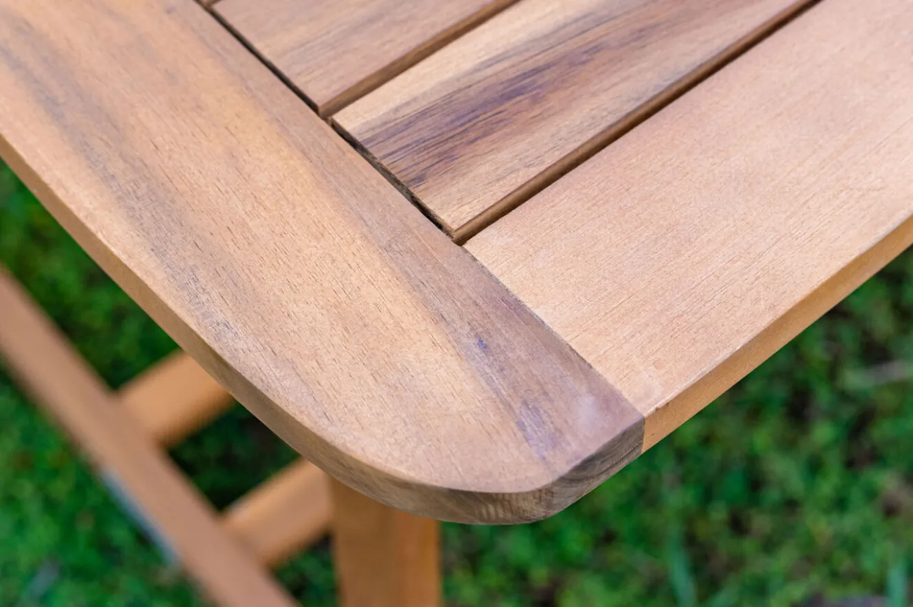 OUTFLEXX Ausziehtisch, natur, Akazie, 150/200 x 90 cm, Ausziehfunktion, FSC®-zertifiziertes Produkt