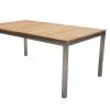 OUTFLEXX Ausziehtisch, Teakholz/Edelstahl, Plattenstärke 25mm, 200/300x100cm, FSC®-zertifiziertes Produkt