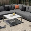 OUTFLEXX Beau Gartenlounge für 5-6 Personen, grau, Aluminium/Polyester, inkl. Kaffeetisch